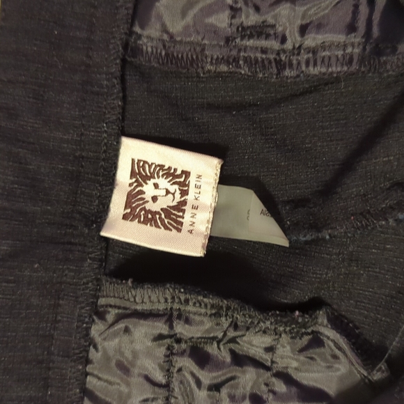 Anne Klein Black Pants with Gold zippers - Picture 9 of 9